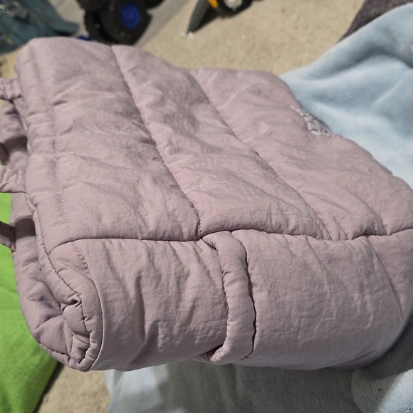 Pink Women's Puffer Tote Bag- Purple - Picture 4 of 9